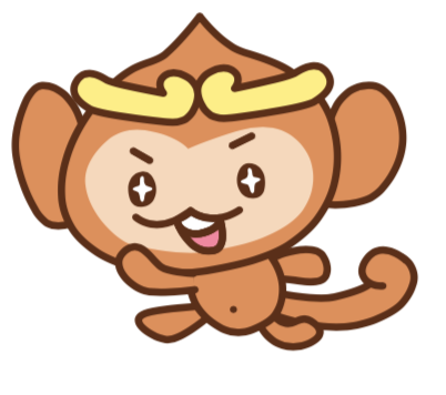 TAIJIKU公式キャラクターのもんちゃん